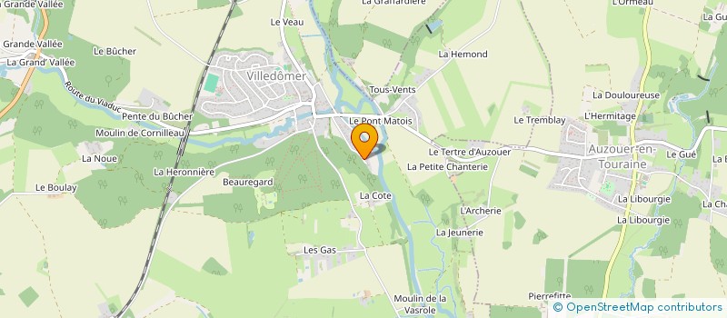 localisation de l'entreprise CHAVIL  VILLEDOMER