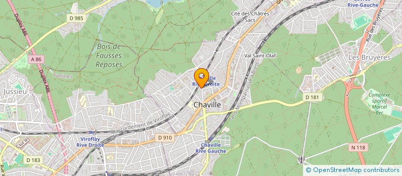 localisation de l'entreprise CHAVILLE-ASSOCIATION AUTONOME DE PARENTS D'ELEVES à CHAVILLE
