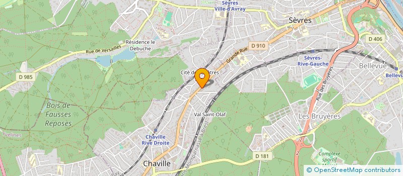localisation de l'entreprise CHAVILLE AUTOMOBILES à CHAVILLE
