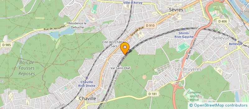 localisation de l'entreprise CHAVILLE TIR A L'ARC à CHAVILLE