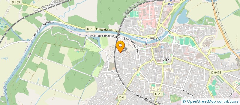 localisation de l'entreprise CHAVIN  DAX