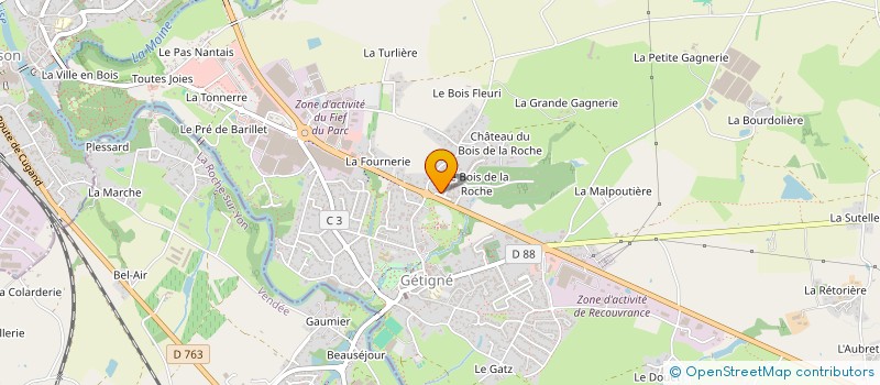 localisation de l'entreprise CHAVIR' LES COEURS  GETIGNE