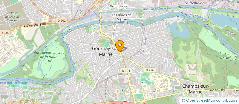 localisation de l'entreprise CHAWEEWAN THAI  GOURNAY-SUR-MARNE