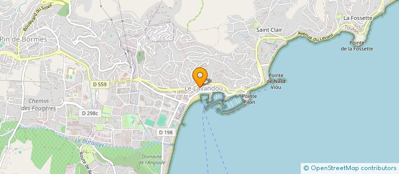 localisation de l'entreprise CHAX à LE LAVANDOU