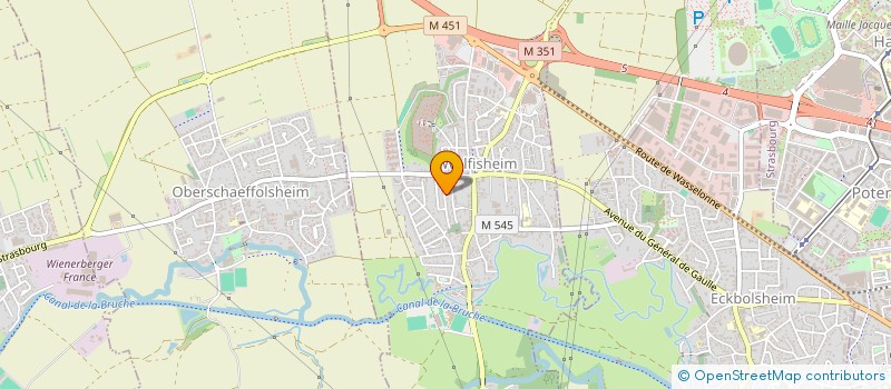 localisation de l'entreprise CHAXIS  WOLFISHEIM