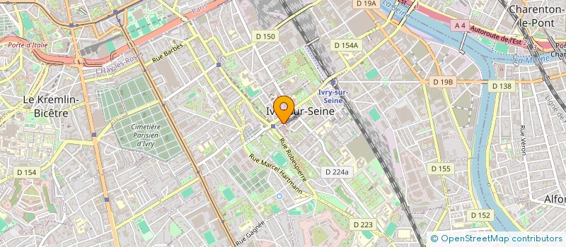 localisation de l'entreprise CHAYAK à IVRY-SUR-SEINE
