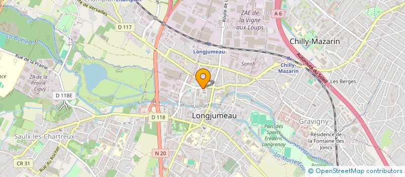 localisation de l'entreprise CHAYMAE à LONGJUMEAU