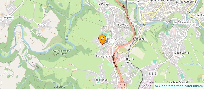 localisation de l'entreprise CHAYRIGUES GRUAT  OLEMPS