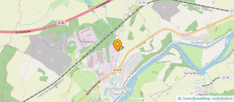 localisation de l'entreprise CHAZAL à ROCHEFORT-SUR-NENON