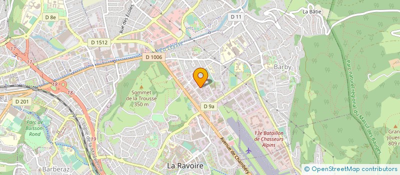 localisation de l'entreprise CHAZAL CHAMBERY à LA RAVOIRE