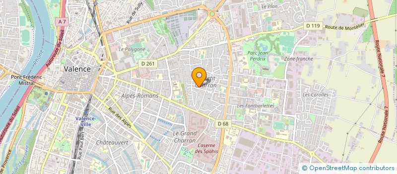 localisation de l'entreprise CHAZAL DISTRIBUTION à VALENCE