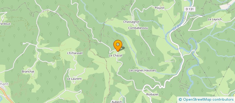 localisation de l'entreprise CHAZAL GROUP  ARGENTAT-SUR-DORDOGNE