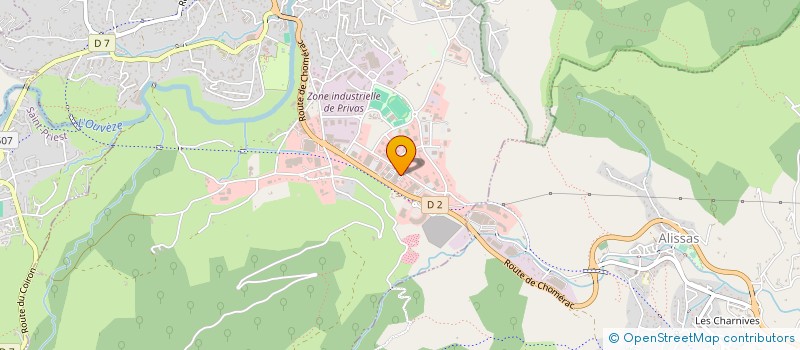 localisation de l'entreprise CHAZAL PIERRE AUTOMOBILES  PRIVAS