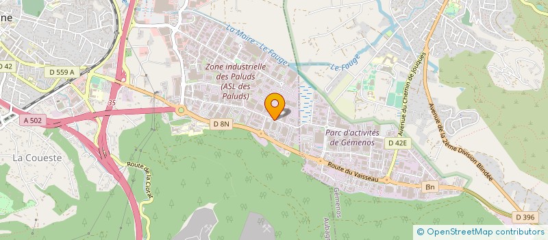 localisation de l'entreprise CHAZALET PROVENCE à AUBAGNE