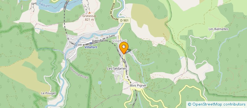 localisation de l'entreprise CHAZALMARTIN RENE ET BIZY DOMINIQUE  VILLEFORT