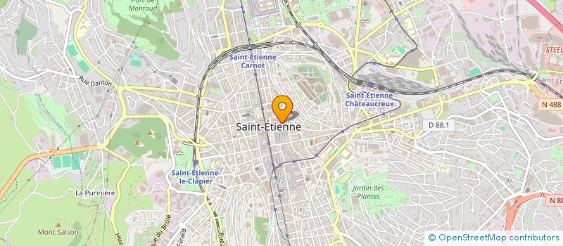 localisation de l'entreprise CHAZALON ADRIEN COURTAGE à SAINT-ETIENNE