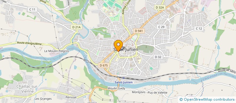 localisation de l'entreprise CHAZAT à SAINT-JUNIEN