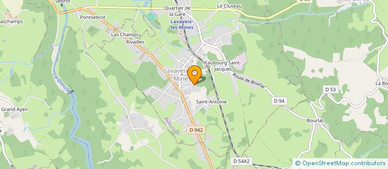 localisation de l'entreprise CHAZAT  LAVAVEIX-LES-MINES