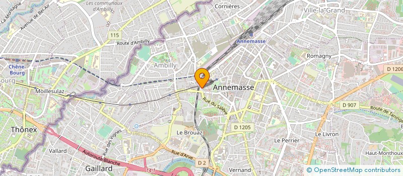 localisation de l'entreprise CHAZAUD SARL à ANNEMASSE