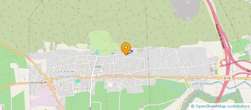 localisation de l'entreprise CHAZEAU FRERES ET ASSOCIES  LA FARE-LES-OLIVIERS