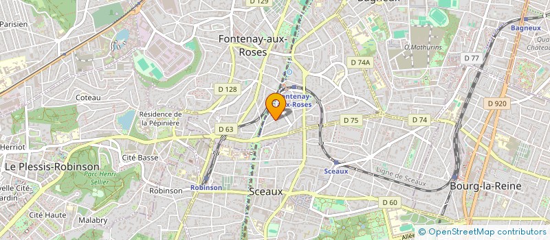 localisation de l'entreprise CHAZEL II  FONTENAY-AUX-ROSES