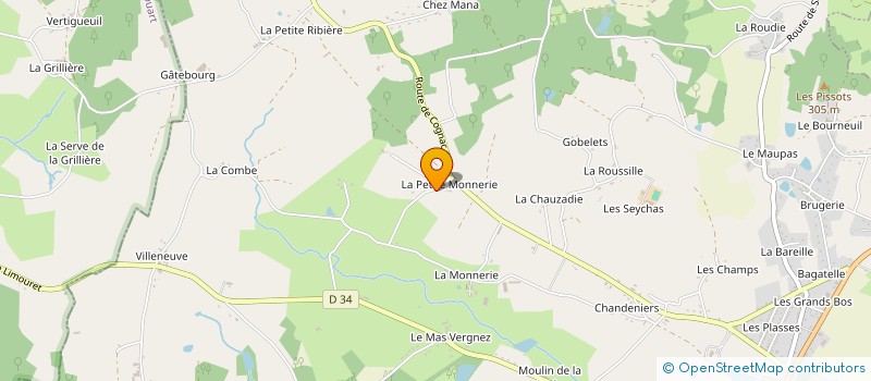 localisation de l'entreprise CHAZELAS à SEREILHAC