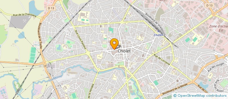 localisation de l'entreprise CHAZETTE ET REMAUD SNC à CHOLET
