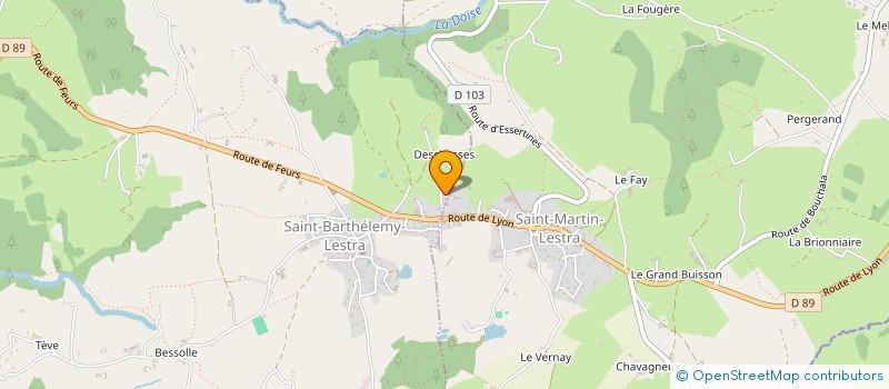 localisation de l'entreprise CHAZILLON IMMOBILIER  SAINT-BARTHELEMY-LESTRA