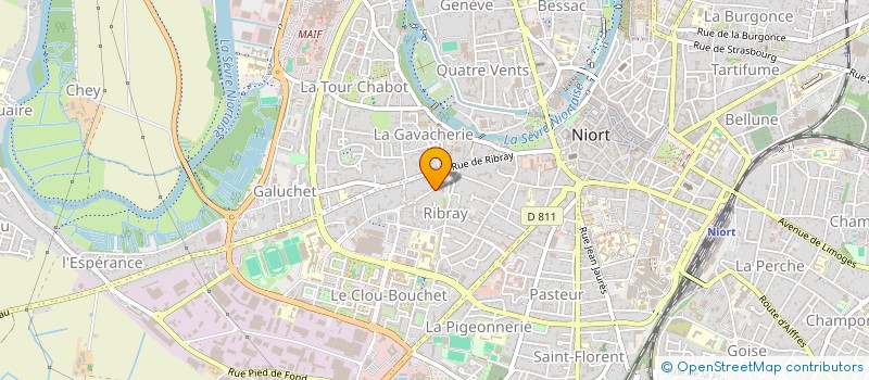 localisation de l'entreprise CHAZUTSU  NIORT