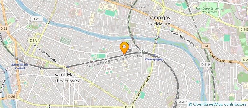 localisation de l'entreprise CHB 2 à SAINT-MAUR-DES-FOSSES