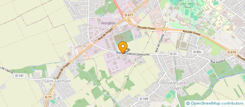 localisation de l'entreprise CHB-3 HOLDING  ROSIERES-PRES-TROYES