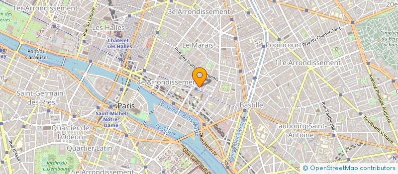 localisation de l'entreprise CHB à PARIS