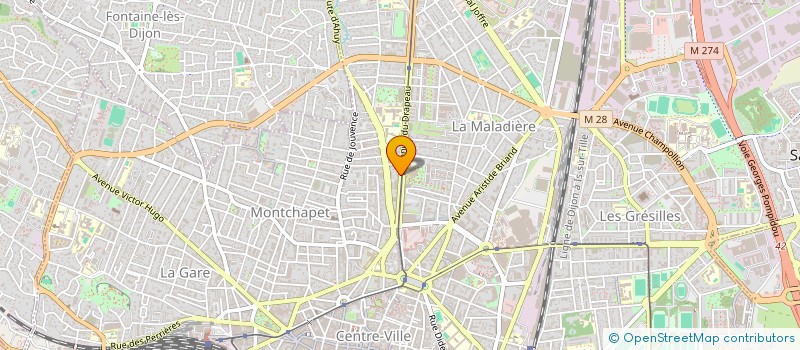 localisation de l'entreprise CHB-BFC LOTISSEMENTS à DIJON