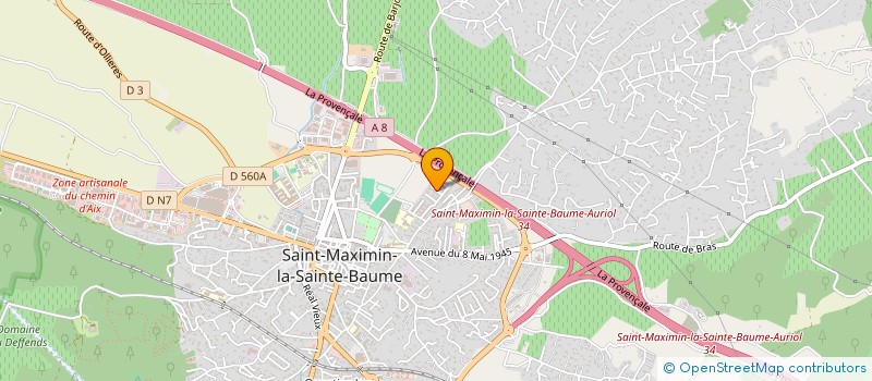 localisation de l'entreprise CHB ELECTRONICS à ST MAXIMIN LA STE BAUME