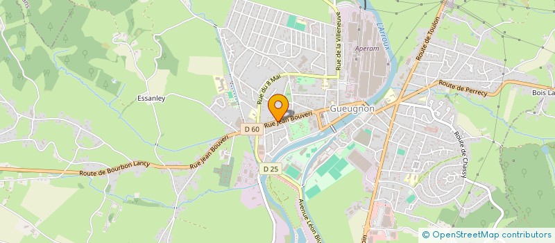 localisation de l'entreprise CHB-TELECOM  GUEUGNON