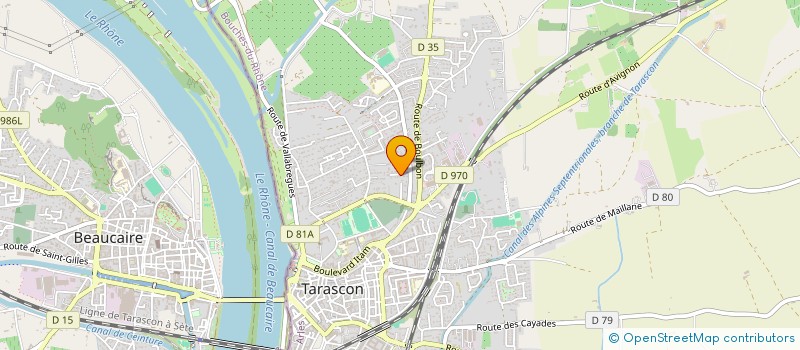localisation de l'entreprise CHB TRAVAUX à TARASCON