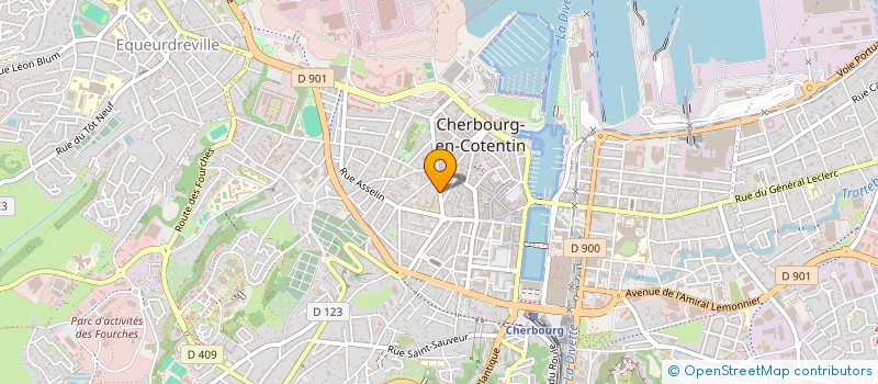 localisation de l'entreprise CHBG DESIGN à CHERBOURG-EN-COTENTIN