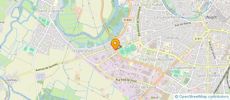 localisation de l'entreprise CHBR ARTISAN PETITE ENTREPR BATIMENT D S  NIORT