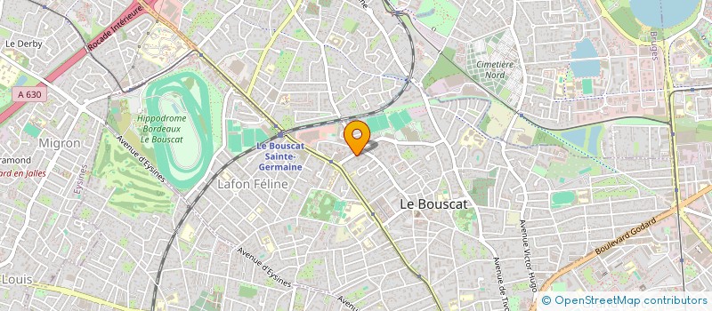 localisation de l'entreprise CHBR PATRON EQUIP BUREAU INFORM AQUITAIN  LE BOUSCAT