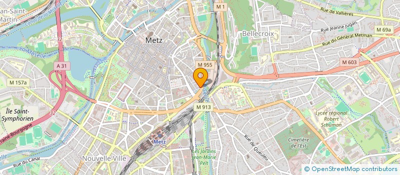 localisation de l'entreprise CHBR PATRONALE SCIERIES EXPLOITATION FOR  METZ