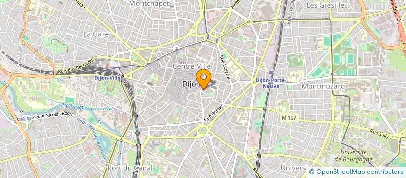 localisation de l'entreprise CHBR PROF AGENTS COMME BOURG FRAN COMTE  DIJON