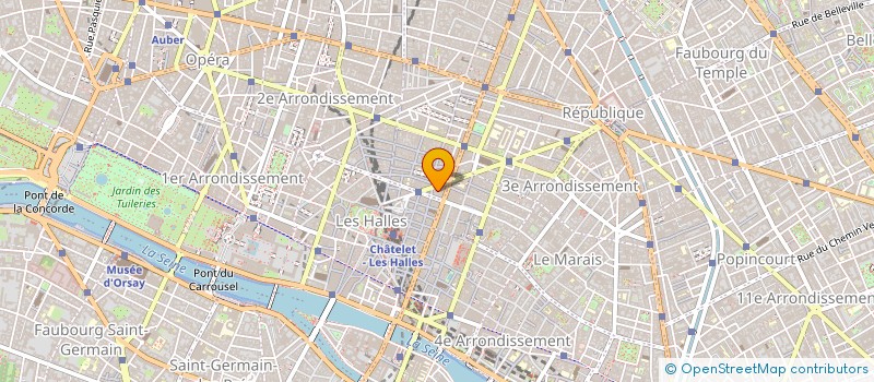 localisation de l'entreprise CHBR PROF NAT COMMERCANT FRANCHISE TEXTI à PARIS