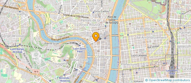 localisation de l'entreprise CHBR PROF PAPETIERS SPECIALRHONE ALPES à LYON