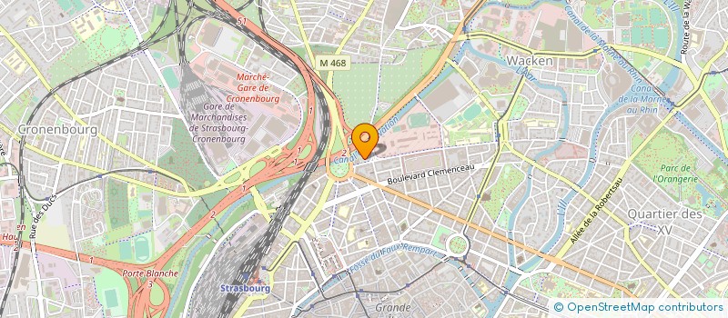 localisation de l'entreprise CHBR SYND ENTR CARRELAGES REVETEMENTS à STRASBOURG