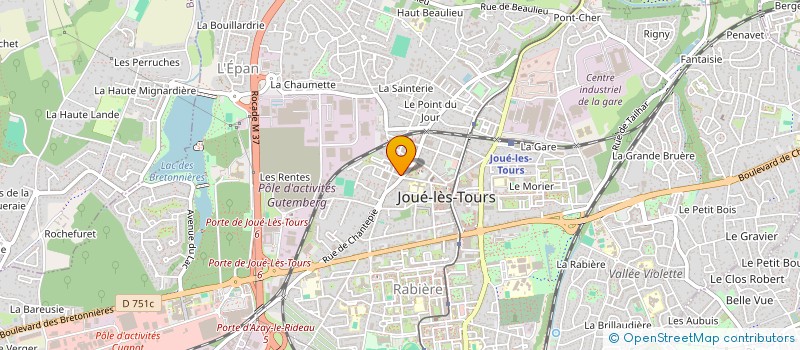 localisation de l'entreprise CHBRE SPECIALISTES PREVENTION DU TRAVAIL à JOUE-LES-TOURS