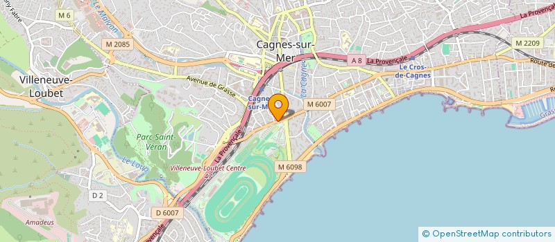 localisation de l'entreprise CHBRE SYNDICALE DES DEBITANTS TABACS 06 à CAGNES-SUR-MER