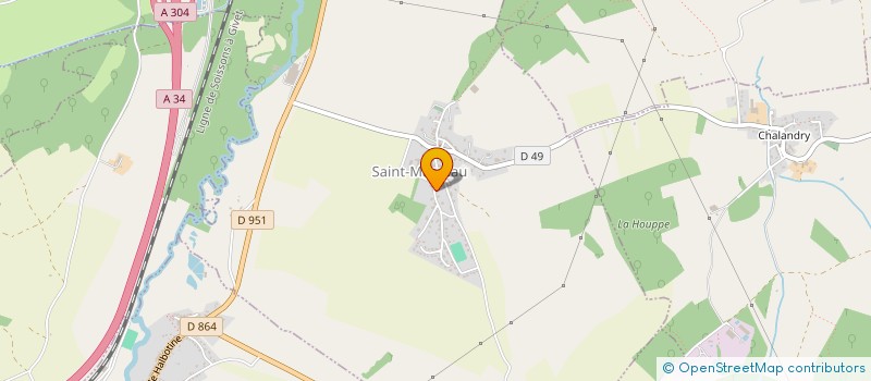 localisation de l'entreprise CHC  SAINT-MARCEAU