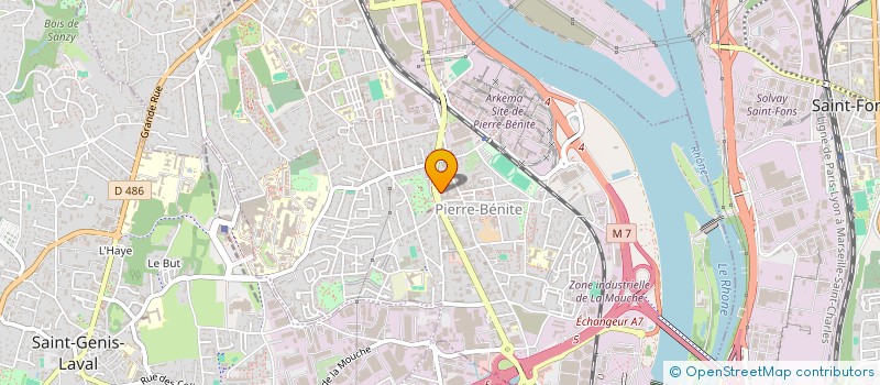 localisation de l'entreprise CHC IMMOBILIER 2  OULLINS-PIERRE-BENITE