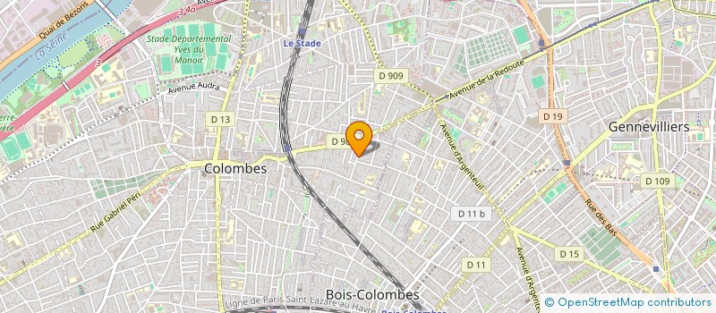 localisation de l'entreprise CHC INVEST  COLOMBES