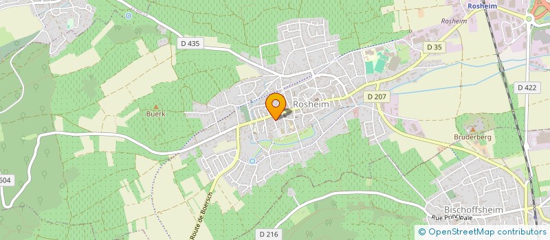 localisation de l'entreprise CHC JURIS  ROSHEIM